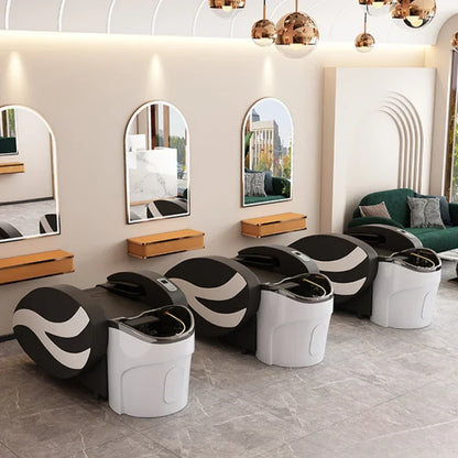 Automatic Intelligent Shampoo Chair – Massage, Fumigation, Water Circulation Shower for Barber Shop &amp; Beauty Salon Furniture