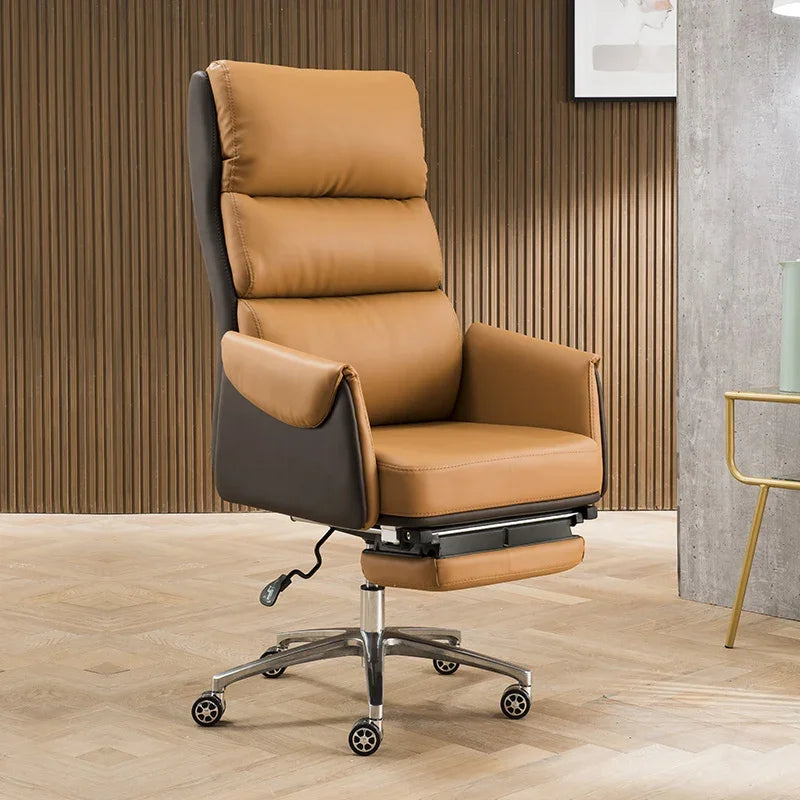 Orange Stool Wheels Advanced Chair Bedroom Office Furniture Comfortable Game Comfy Chaise Design Work Muebles Home Gamer
