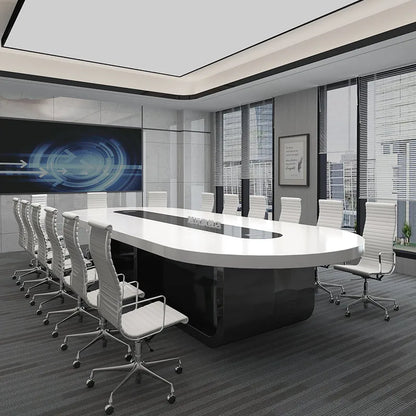 HYZ16 Factory large long size luxury office furniture MDF wooden conference room modern office desk Conference meeting table
