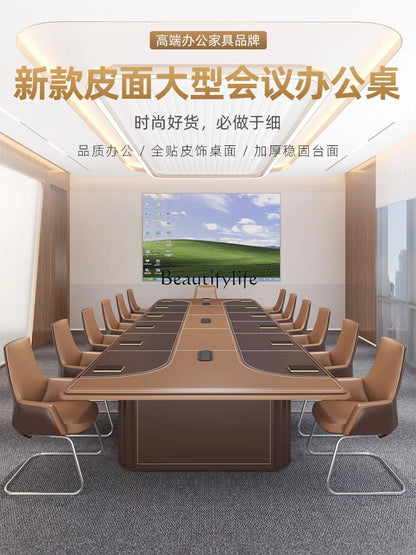 Large Conference Table Simple Modern Conference Room Business Negotiation High-End Desk
