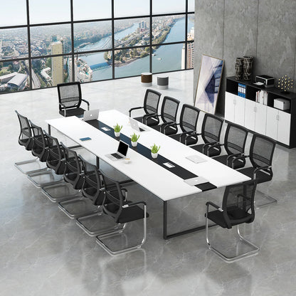 Modern Long Commercial  Conference Room Table &amp; Chair Set