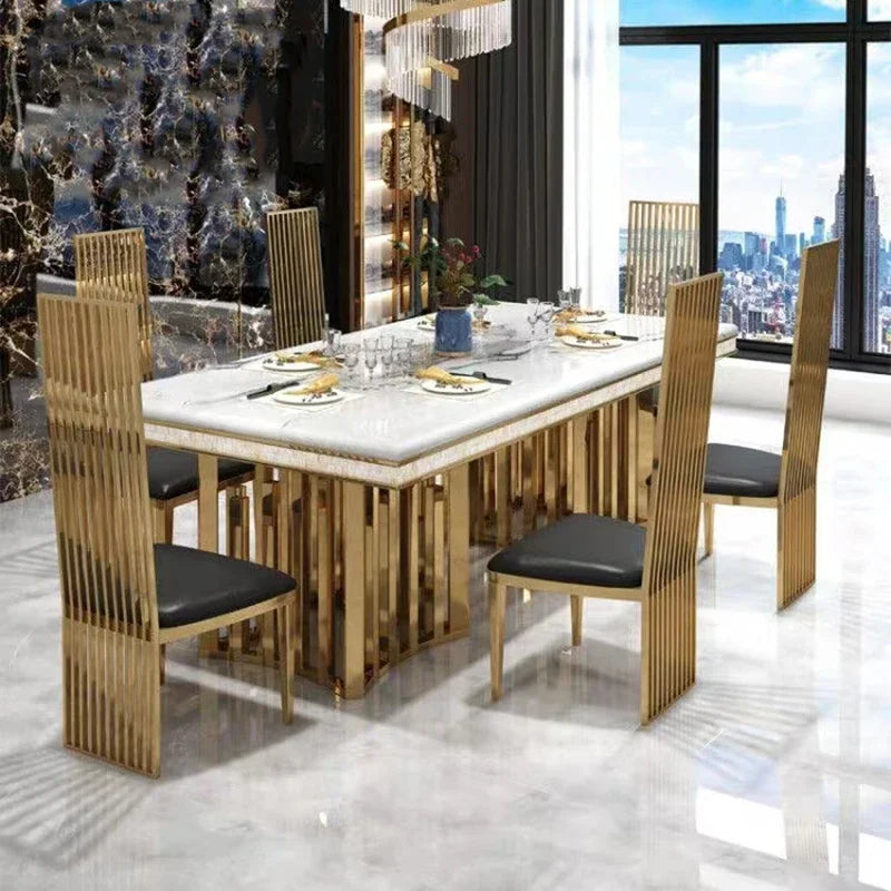 Luxury Modern Dining Table and Chair Set