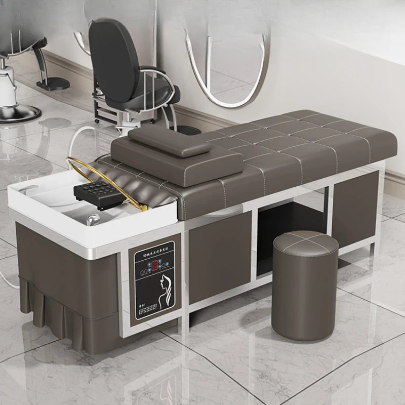 Spa Hairdresser Salon Washbasin Styling Chair Hair Stylist Massage Bed Makeup Chair Professional Washbasins Stole Beauty Shampoo