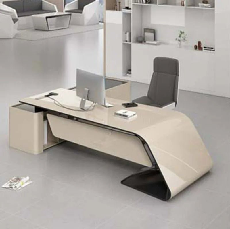 Minimalist Desk Computer Offices Corner Office Room Desks Offer Simple Table Professional Furniture Organizer Tafel
Study