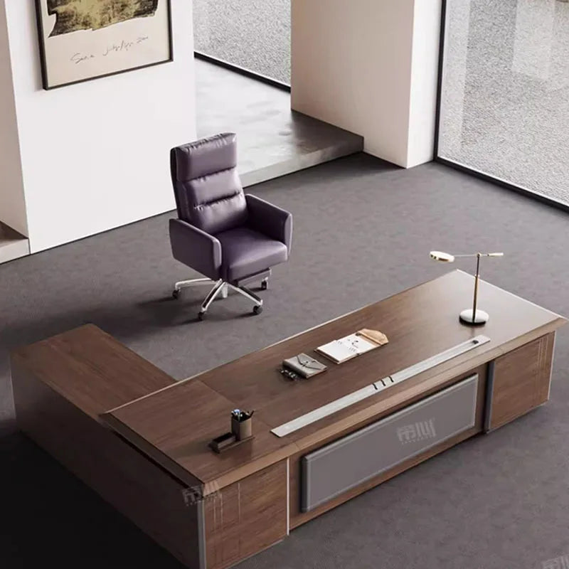 Executive L-Shaped Office Desk