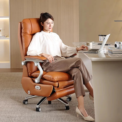 Massage Executive Office Chair Armpad Leather Designer Mobile Chair Ergonomic Modern Luxury Sillas De Oficina Salon Furniture