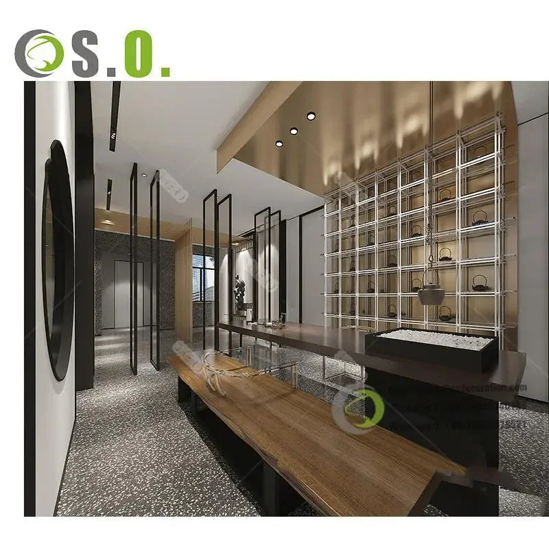 Modern Conference Table And Chair Combination Reception  Area  Office Desk