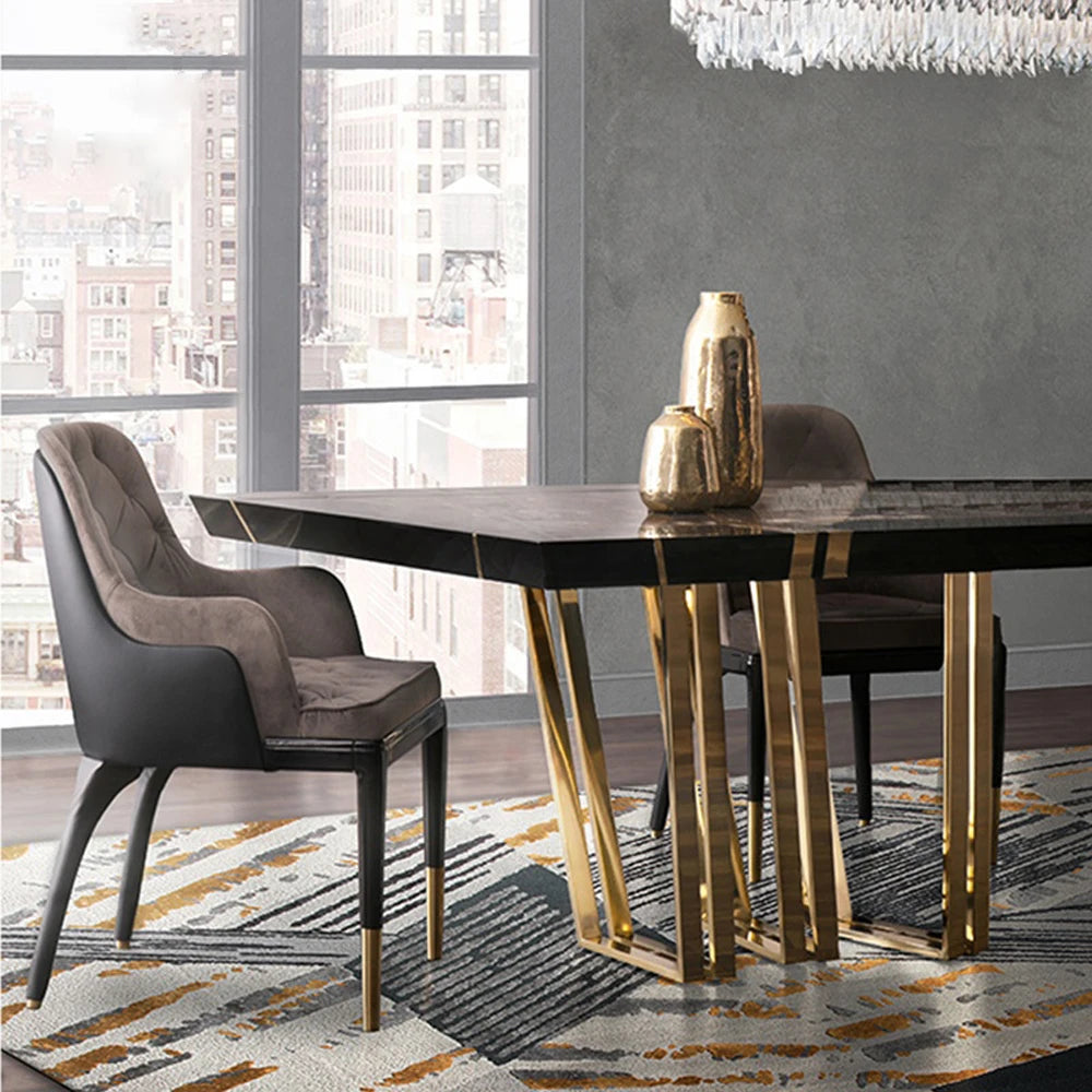 legant Luxury Marble Dining Table Set – Modern Design with 8 Chairs