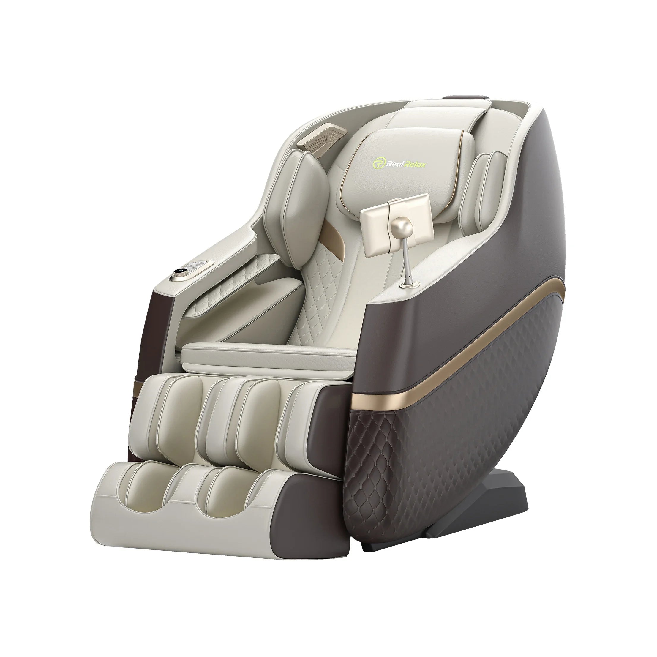 Real Relax Favor 07 SL Track Full Body Zero Gravity Recliner with 18 Modes Yoga Stretch Bluetooth Heating Black  Massage Chair