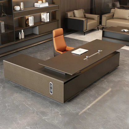 L Shaped Desk Furniture Room Office Home Computer Professional Multifunctional Workstation Work Desks Supplies Accessories Table