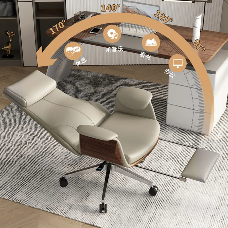 Luxurious Ergonomic Recliner Office Chairs