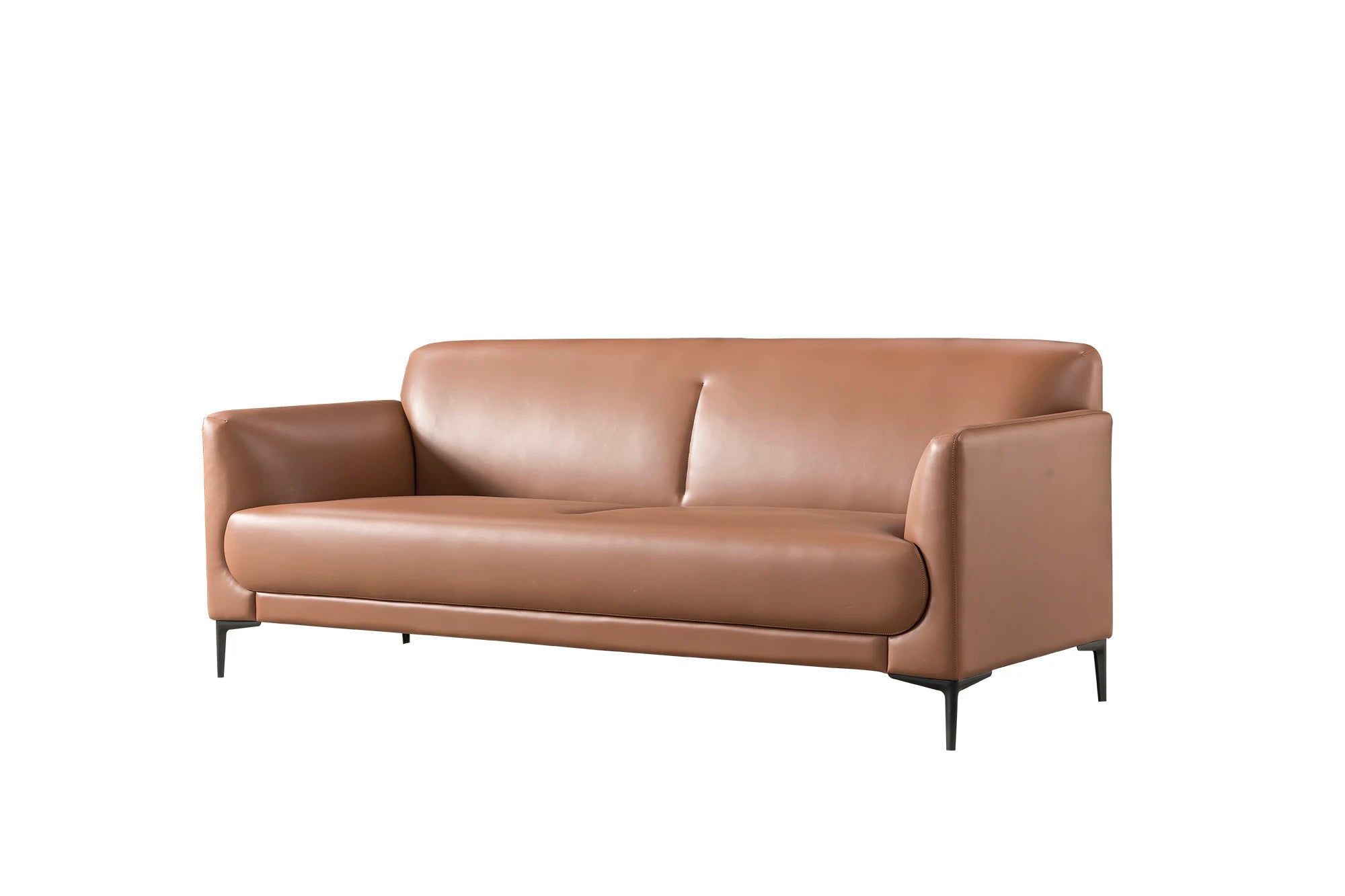 Executive Furniture Coffee Color 3+1 PU Leather Manager Office Sofa Set