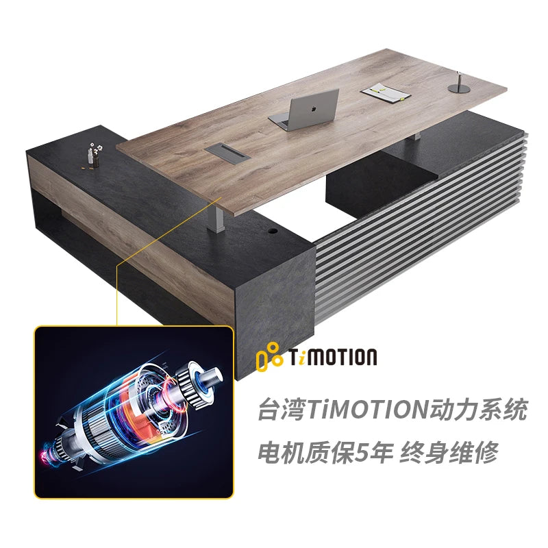 Office furniture intelligent electric lift computer desk boss desk President desk large class desk president desk desk