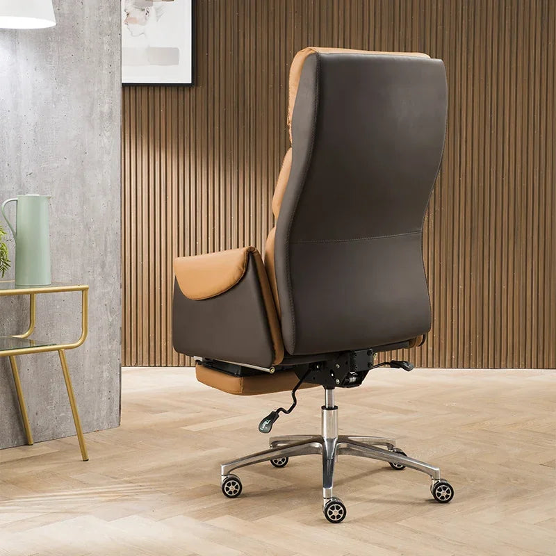 Orange Stool Wheels Advanced Chair Bedroom Office Furniture Comfortable Game Comfy Chaise Design Work Muebles Home Gamer