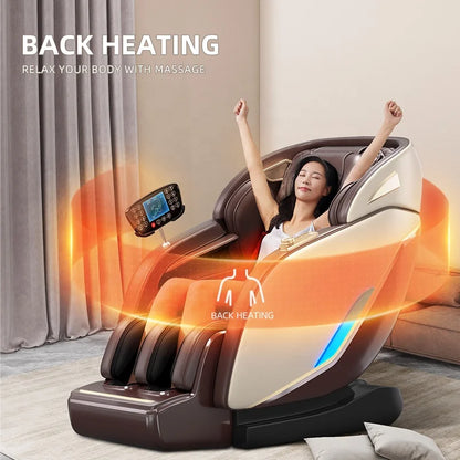 Leercon OEM Zero Gravity Full Body Electric Shiatsu Massage Chair Recliner with Built-in Heat Therapy Foot Roller
