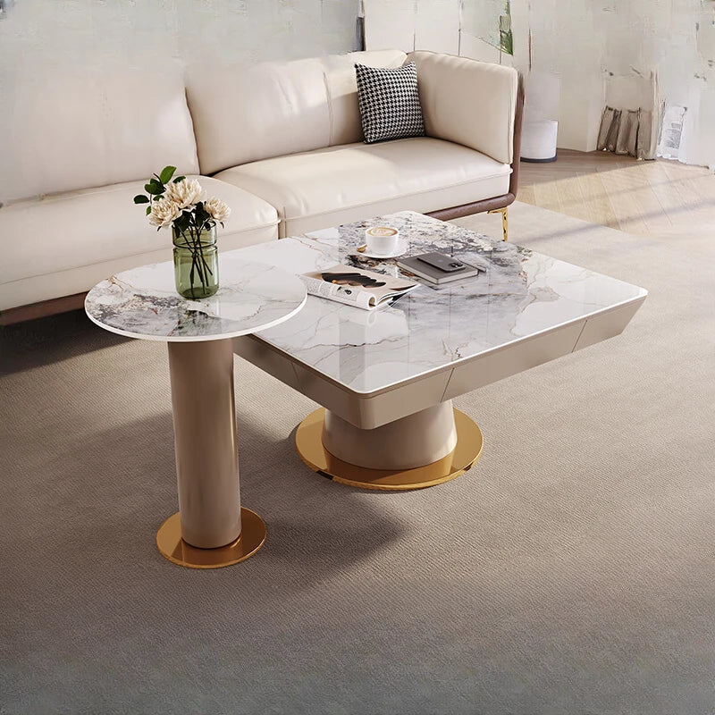 Light Luxury Rock Slab Coffee Table