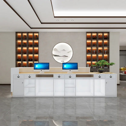 Luxury Futuristic Reception Desks for Beauty Salons, Offices, and Churches