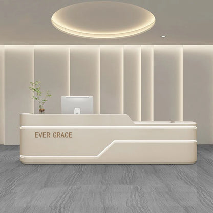 Pink Reception Counter Desk—Modern Party Tables and Vintage Furniture