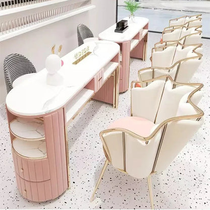 Nail Table for Nail Salon Manicure Tables Professional Hair Furniture Coffee Makeup Storage Organizer Tech Supplies Desk Beauty