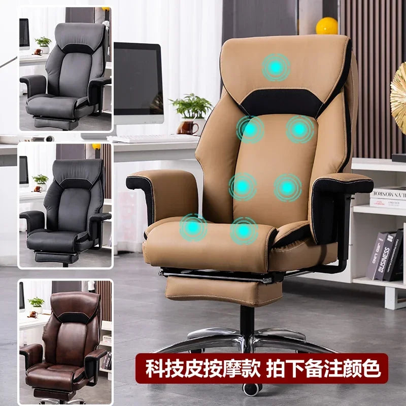 Hot-selling nylon foot home boss chair business reclining office  massage large  comfortable sedentary computer