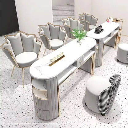 Nail Table for Nail Salon Manicure Tables Professional Hair Furniture Coffee Makeup Storage Organizer Tech Supplies Desk Beauty