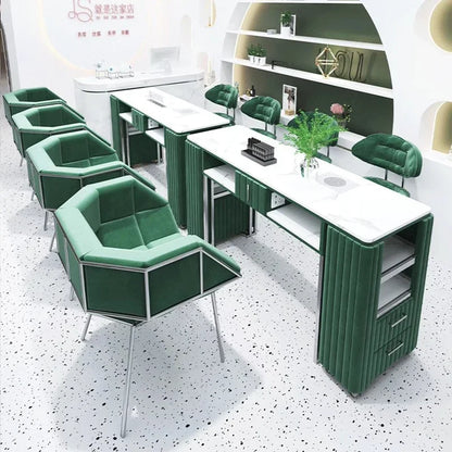Manicure Table Japanese Marble Nail Desk Table Salon BeautyManicure Nails Professional Equipment Manicure Moveis Furniture