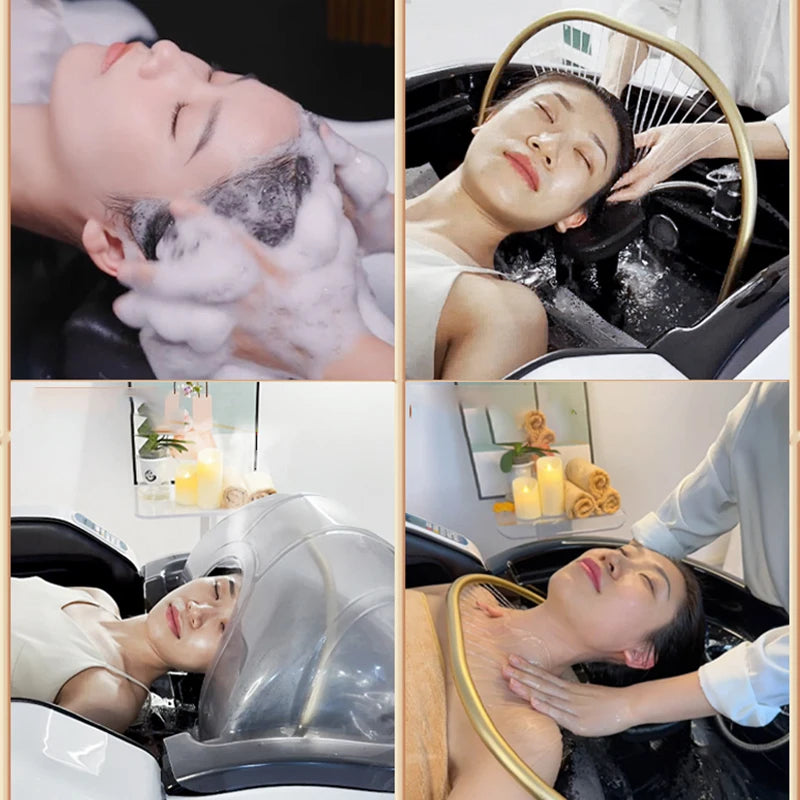 Headspa Bed Hairdressing Shampoo Products Salon Spa Hair Water Hoop Pedicure Foot Chair Salons Mobilier Coiffure Stylist Massage