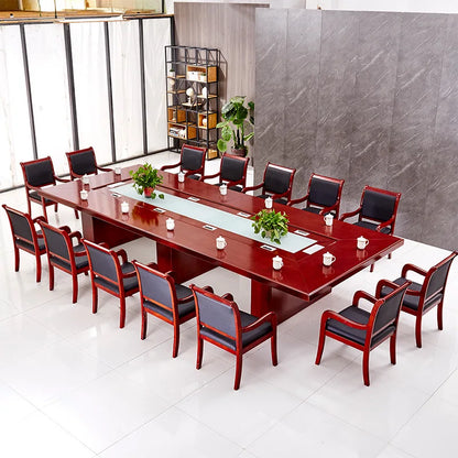 Modern simple rectangular conference table long table comprehensive business multiplayer conference table