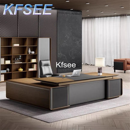 Executive L-Shaped Office Desk