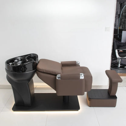 Professional Hair Washbasin Headspa Massage Water Chairs Aesthetics Salon Basin Chair Spa chaise coiffure Shampoo Bed Beauty