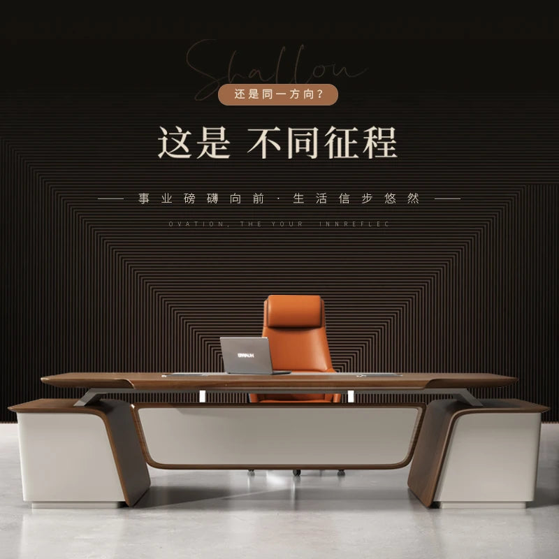 Modern office furniture executive desk President table and chair combination manager&