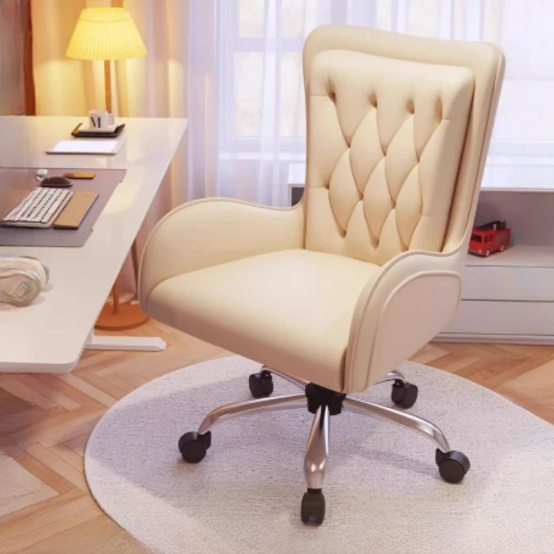 Fancy ergonomic gaming chair: rotating, with wheels
