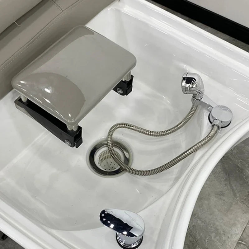 Hair Washing Bed Aesthetic Chair Shampoo Bowl Sink Wash Interior Professional Therapy Washbasin Spa Shaving Chairs Salon Styling