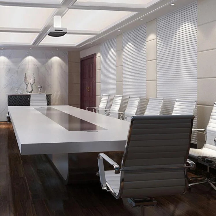 Office Furniture Artificial Stone Meeting Big Square Table Conference Luxury High Grade Meeting Table