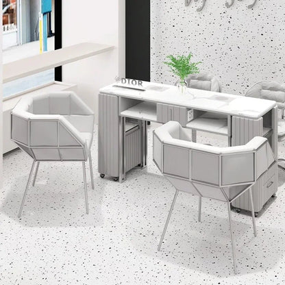 Manicure Table Japanese Marble Nail Desk Table Salon BeautyManicure Nails Professional Equipment Manicure Moveis Furniture