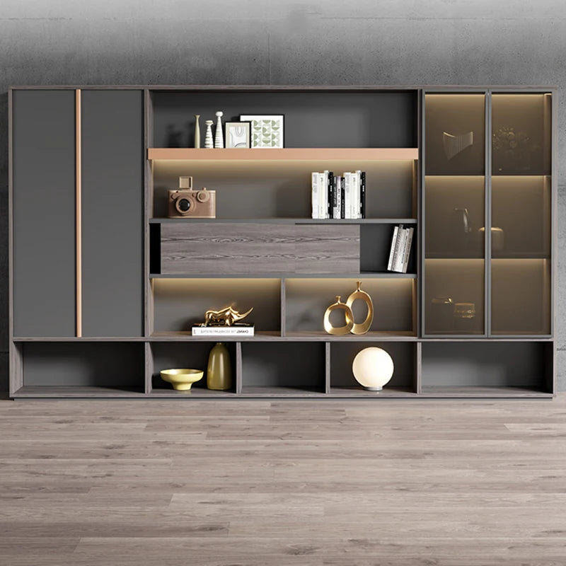 Industrial Metal Booksellers Display Cabinet – Living Room Storage Organizer and Bookshelf.