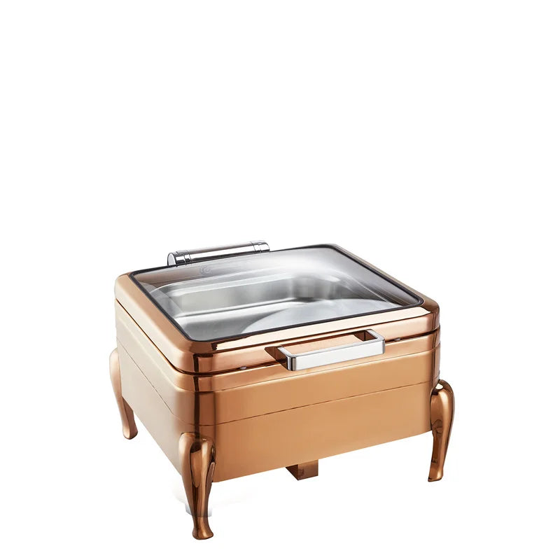 Stainless Steel Chaffing Dish Set  hydraulic luxury golden chafing dish Buffet Set Food Warmers for Restaurant