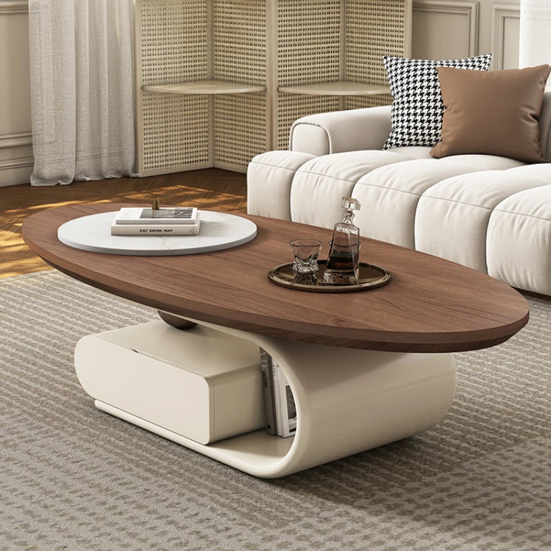 Clear Hardcover Coffee Table – Cute Modern Design with Storage
