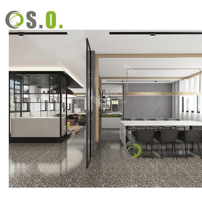 Modern Conference Table And Chair Combination Reception  Area  Office Desk