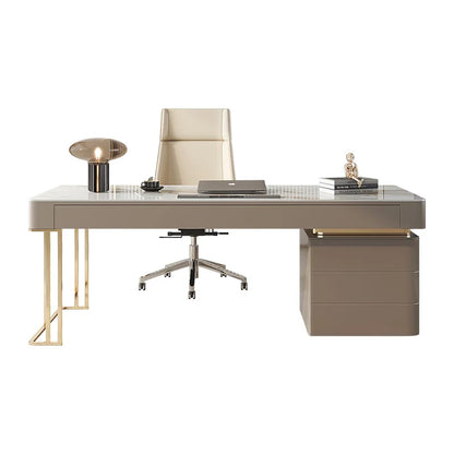 Rock Slab Desk Small Apartment Scandinavian Study Luxury Office Desk Computer Desk Modern Writing Desk Desk Home
