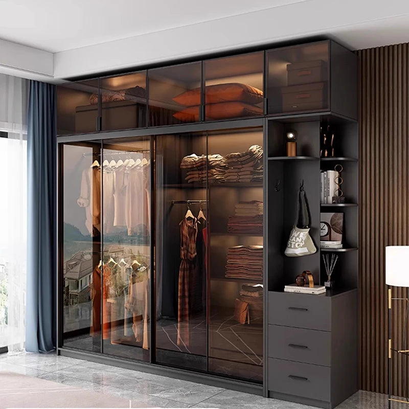 Mirror Cabinet Wardrobe – Storage Cupboard, Display Desk, Clothes Closet, and Filing Shelves