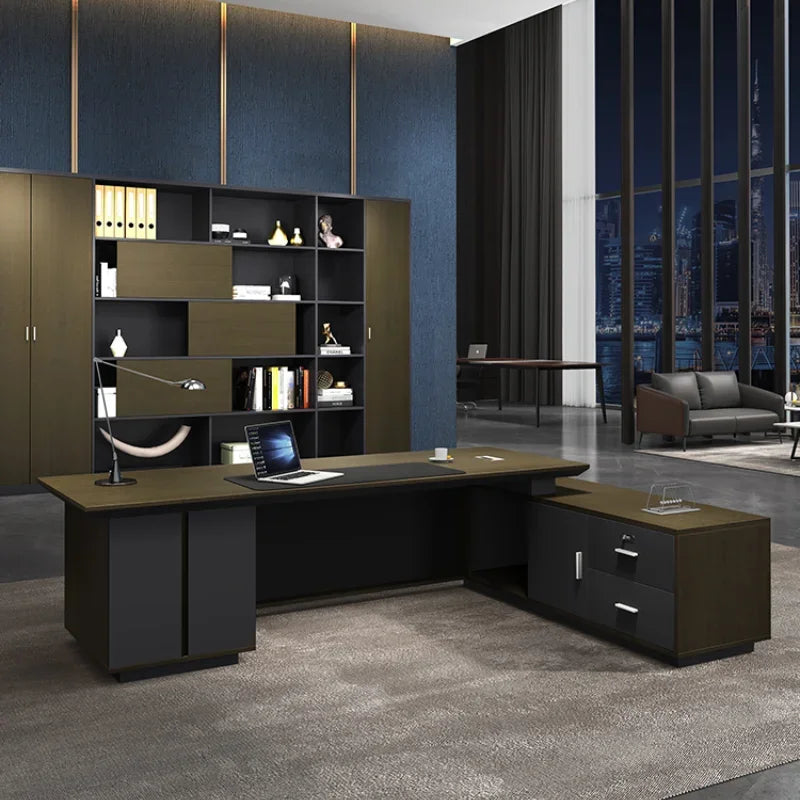 Multifunctional Workstation Home Room Desks Writing Read Organizer Bedroom L Shaped Corner