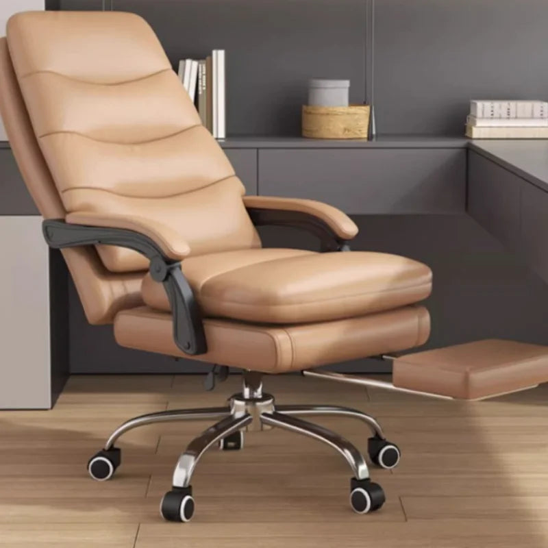 Affordable Adjustable Office Chair with Footrest for Home or Office.
