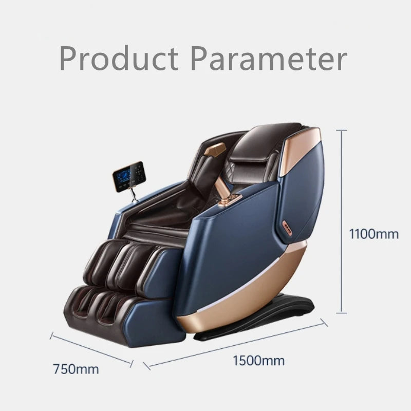 JKR Newest Massage Chair 3D Flexible Movement Extended SL Double Track Zero Gravity Full Body Airbag Wrapped Relaxation Sofa