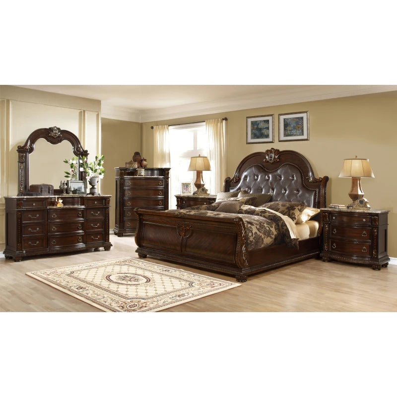 Roma Luxury style Bedroom Set Vintage elegance