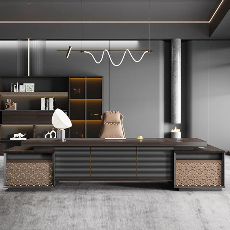 Storage Modern Office Desk Corner Writing Computer Console Laptop Drafting Office Desk Study Scrivania Tavolo Furniture HDH