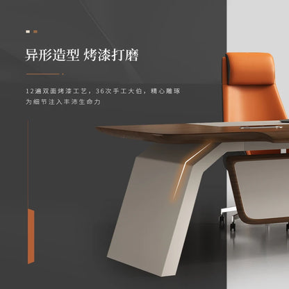Modern office furniture executive desk President table and chair combination manager&