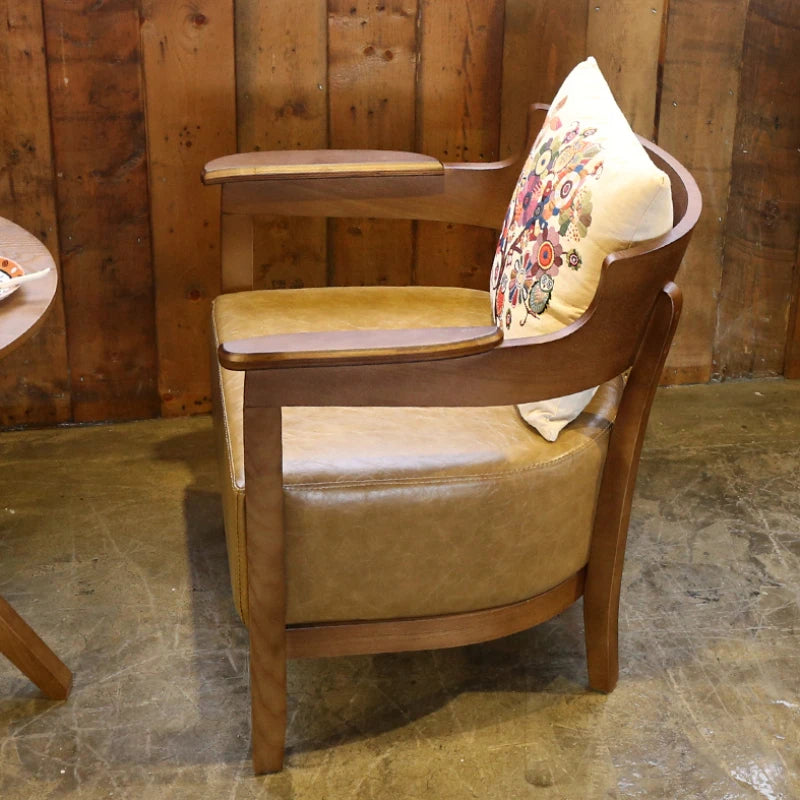Vintage Ergonomic Luxury Living Room Chairs Wood Vintage Floor Nordic Lounge Chair Designer Adults Single Cadeiras Furniture