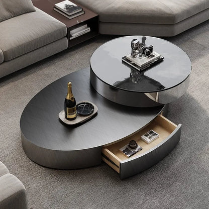 Unique Luxury Coffee Table Modern Aesthetic Italian Books Coffee Tables Rotate Minimalist Table Basses De Salon Home Furniture