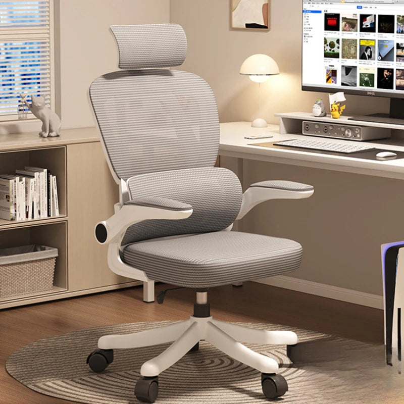 Office Gaming Chair with Stylish Design, Advanced Backrest, Footrest, and Swivel Comfort.